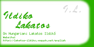 ildiko lakatos business card